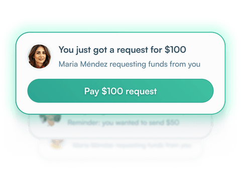 Illustration for Send or Request in Seconds
