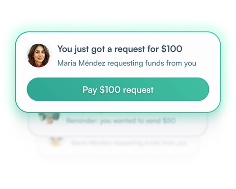 Illustration for Send or Request in Seconds