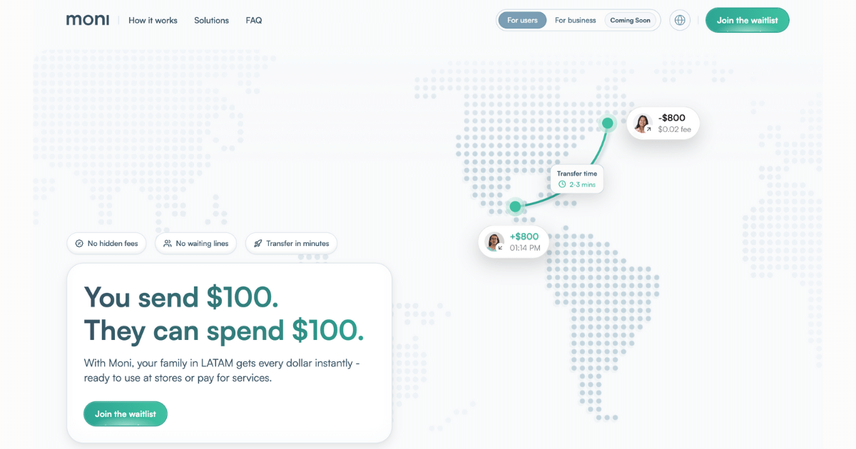 Moni – Send Money to Latin America Instantly